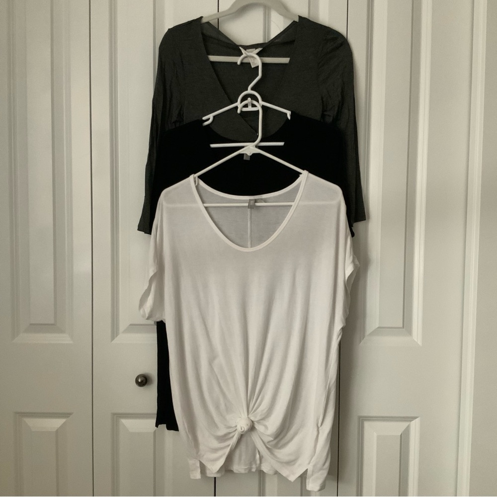 Maternity/Nursing Basic Tops bundle 3pc